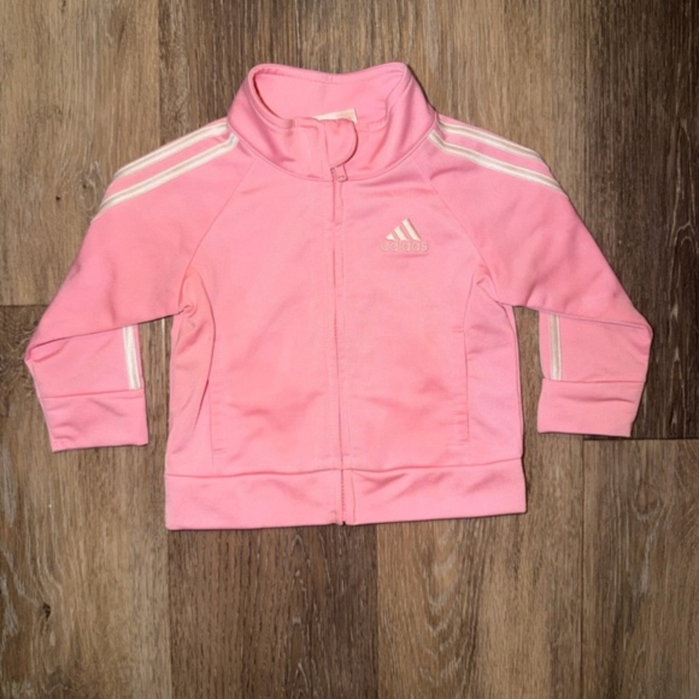 Pink Adidas Baby Track Jacket LOVE - Picture 1 of 5